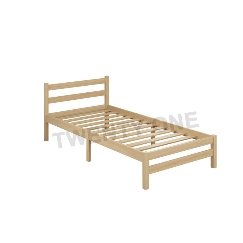 DIXIE WOODEN BED FRAME (SINGLE,BEECH)