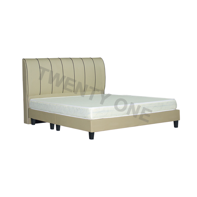 ELBERT FAUX LEATHER BED FRAME