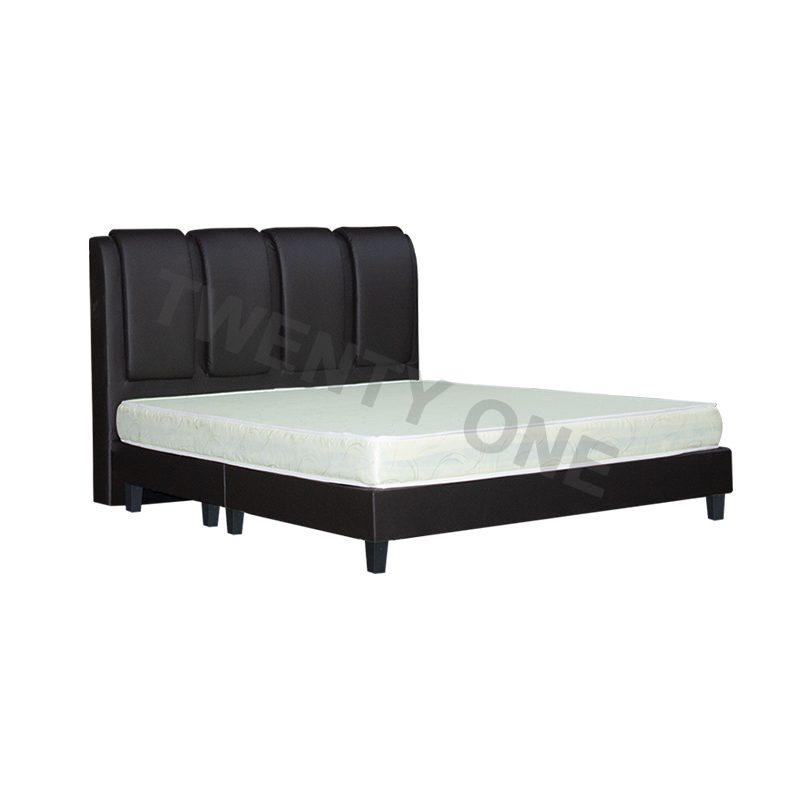 HEMLOCK FAUX LEATHER BED FRAME
