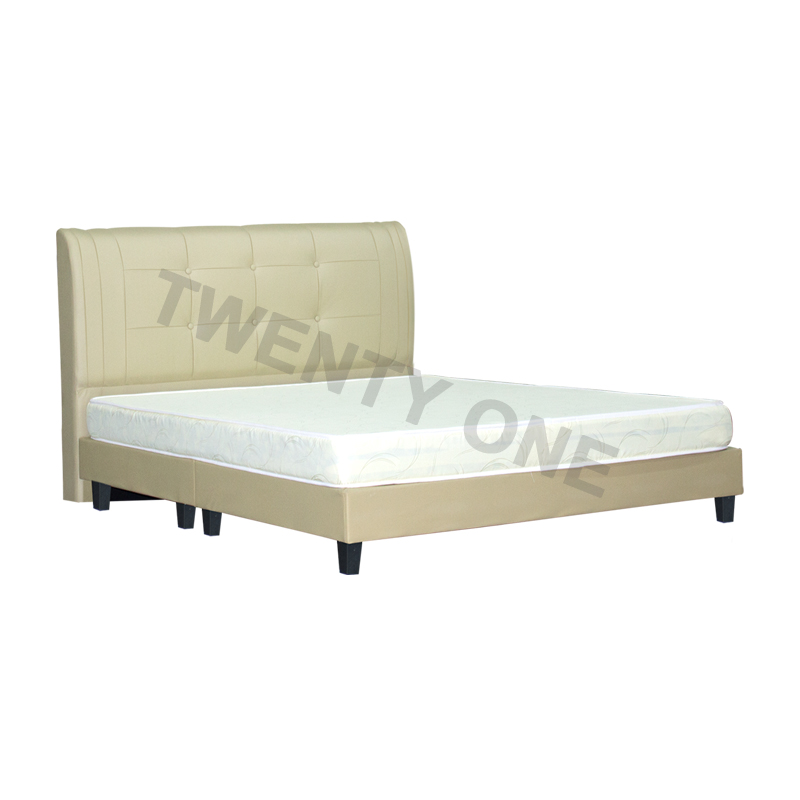 EVANS FAUX LEATHER BED FRAME