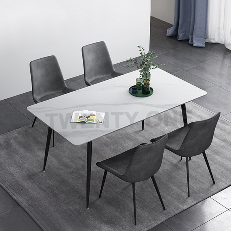 MILAN DINING TABLE SET GREY (1+4)