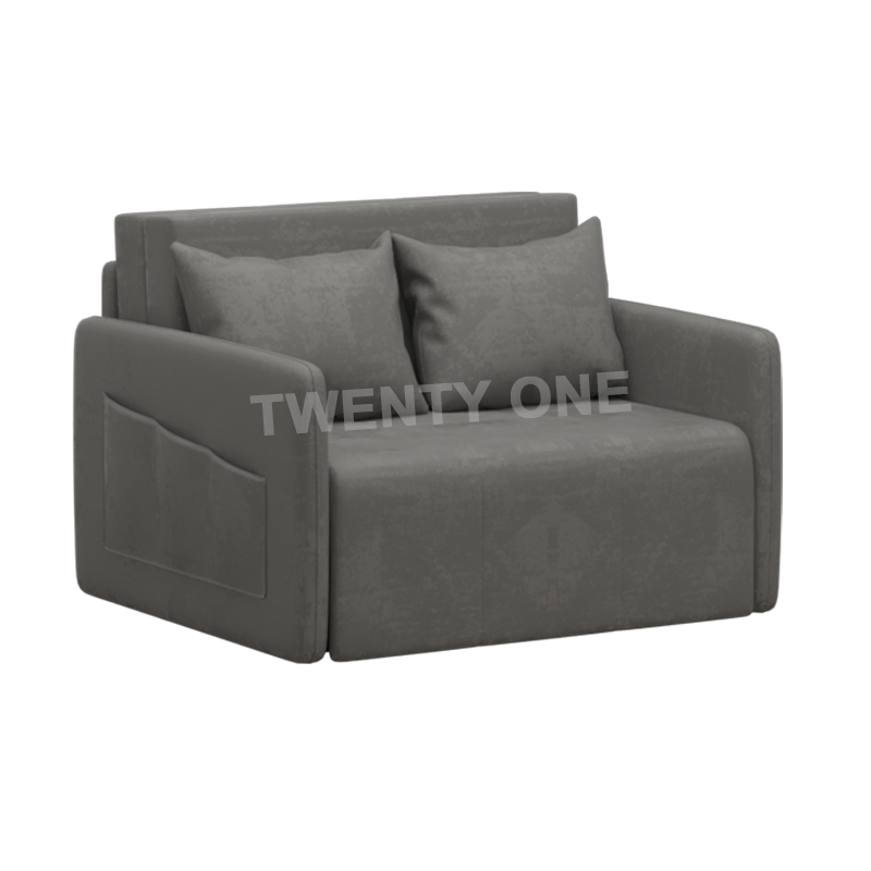 LINDY WATERPROOF FABRIC LATEX STORAGE SOFA BED