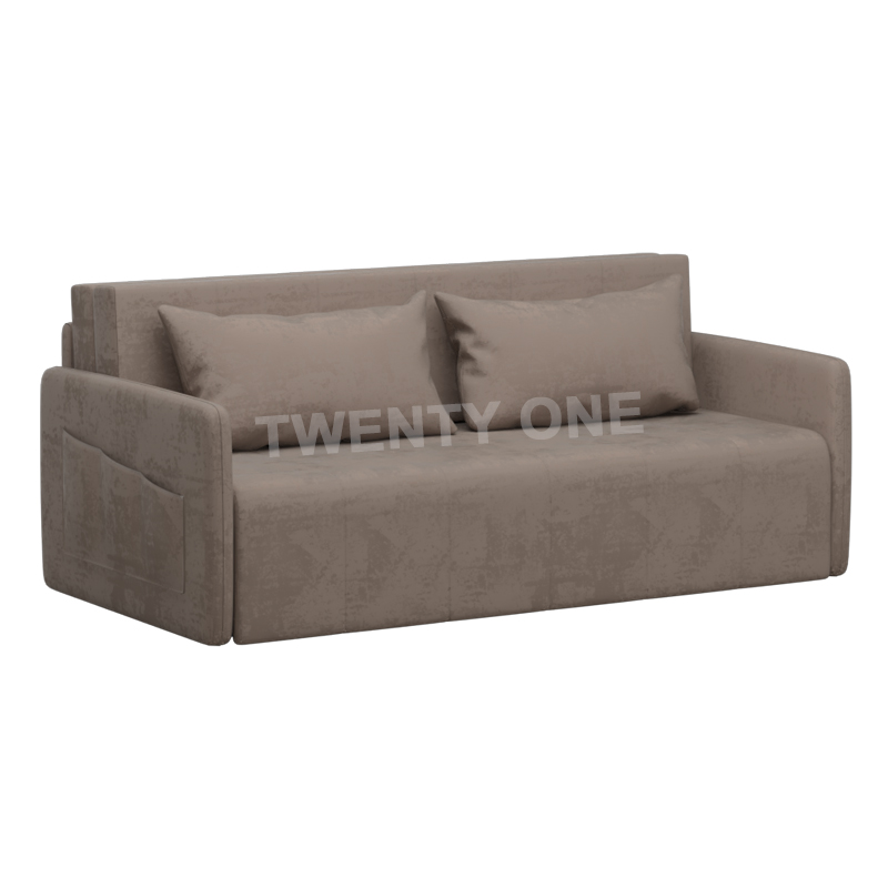 LINDY WATERPROOF FABRIC LATEX STORAGE SOFA BED 1.95 METER