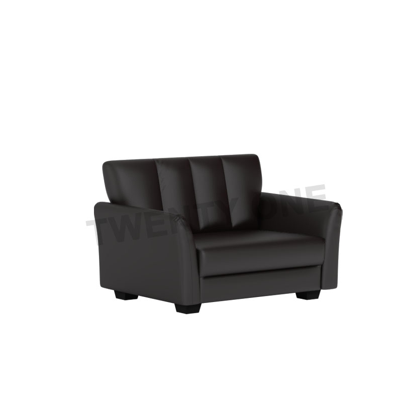 LOIS FAUX LEATHER 2 SEATER SOFA