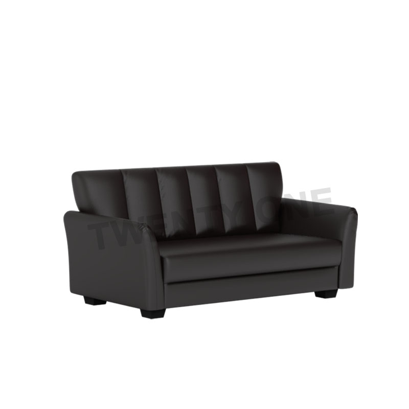 LOIS FAUX LEATHER 3 SEATER SOFA