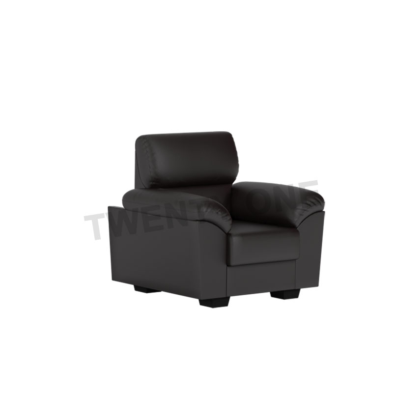 LONDYN FAUX LEATHER 1 SEATER SOFA