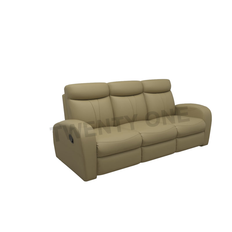 OPIA HALF LEATHER RECLINER SOFA