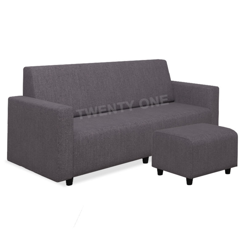 LUNA FABRIC SEATER SOFA WITH STOOL MODEL A