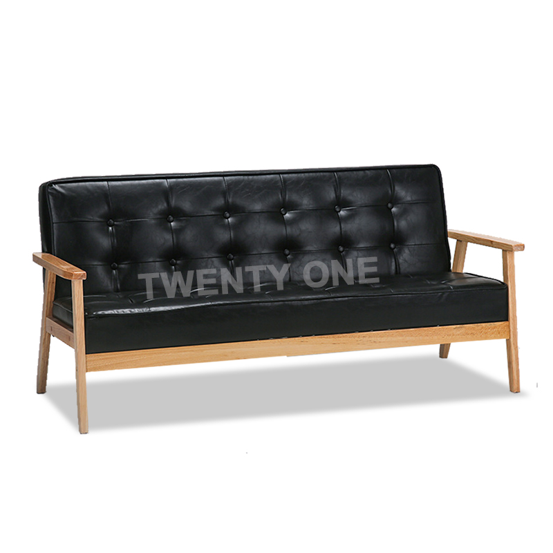 LEMA FAUX LEATHER SEATER SOFA