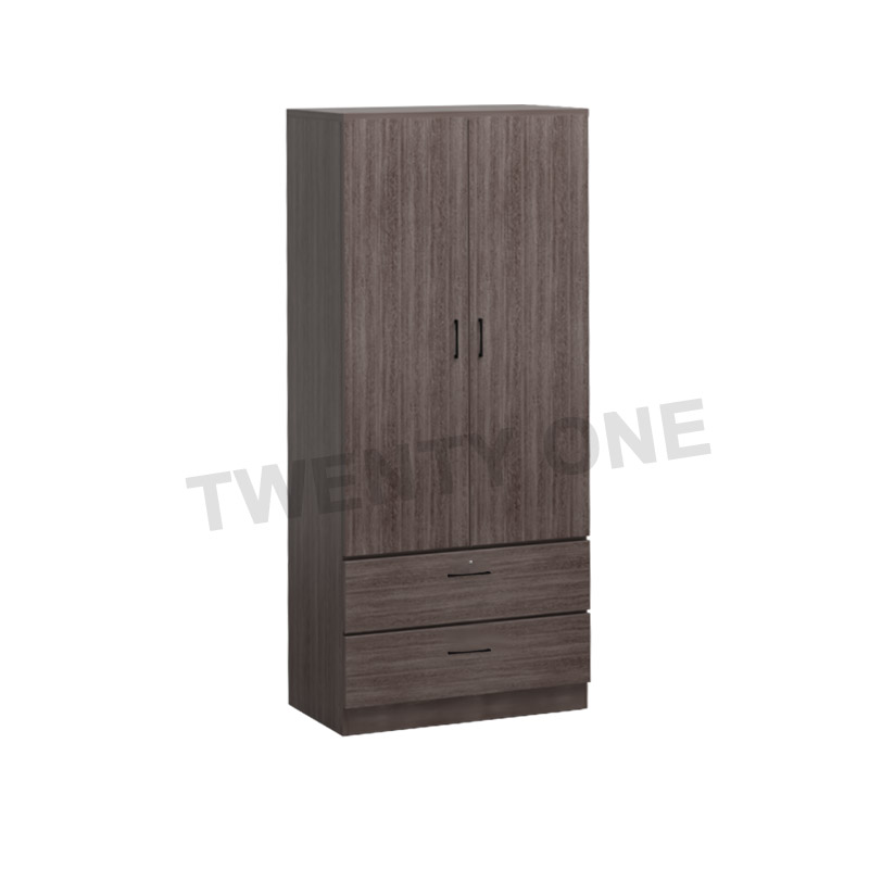 VITTONS 2 DOORS WITH DRAWERS WARDROBE IN 2COLOUR AVAILABLE